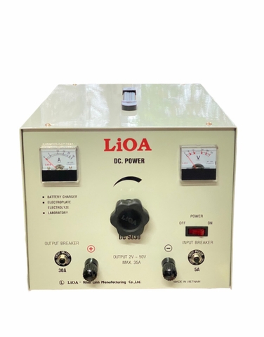 Nạp ắc quy Lioa BC3050 dây đồng 100%