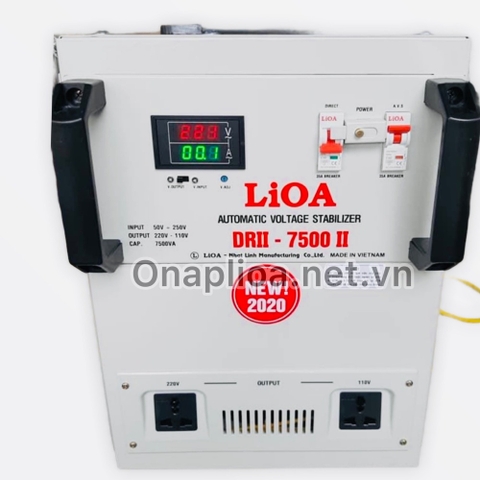 Ổn áp lioa 7,5kva dải 50v