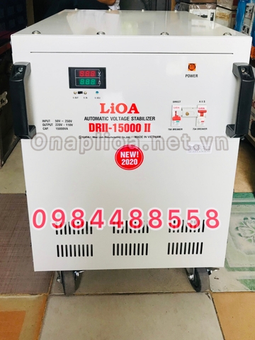 Ổn áp lioa 15KVA , LIOA DRII - 15000II DẢI 50V- 250V