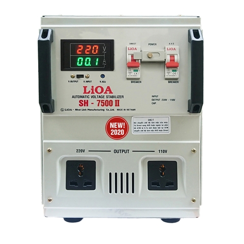 Ổn áp lioa 7,5kva dải 150v