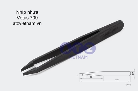 Nhíp chống tĩnh điện nhựa ESD Vetus 709