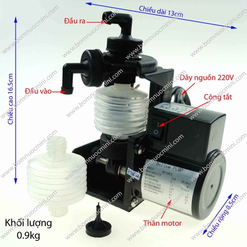 Bơm Định Lượng 220V 119ml/p Đơn | Metering pump 220V 119ml/p