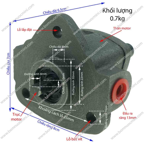 Đầu Bơm Thủy Lực Không Chỉnh Áp