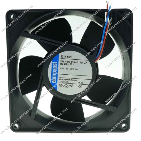 Quạt Tản Nhiệt 24V 0,415A EBMPAPST 127x127x38mm 5214 | Fan 12738 24V | Quạt 12738 24V