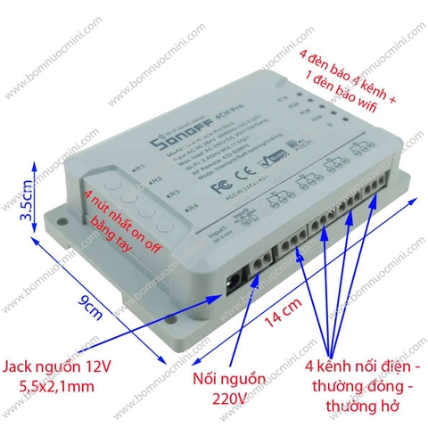 Điều Khiển WIFI 4 Kênh