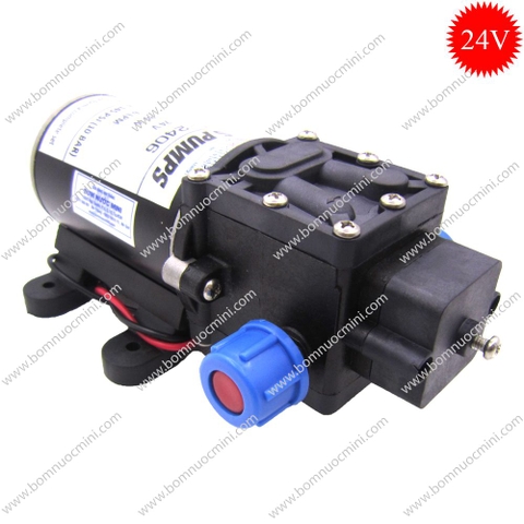 Máy Bơm Áp Lực 24V Đầu Hồi Nước HM-2406 80W (6L/P)