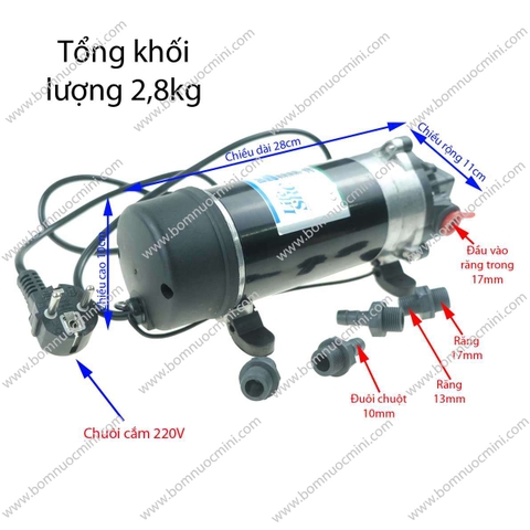 Máy Bơm Áp Lực LIFE SRC DP-160M 220V 5,5L/P | Máy Bơm DP160M 220V