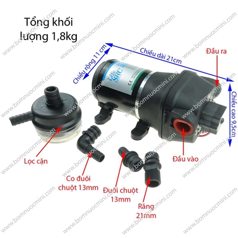 Bơm Áp Lực FL-31 24V 10L/P | Máy Bơm FL31 24V