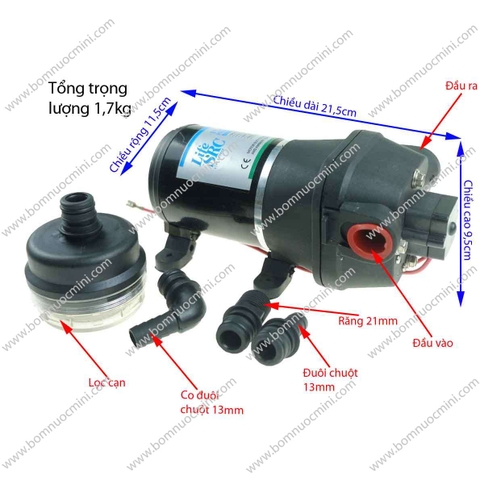 Bơm Áp Lực FL-35 12V 12,5L/P | Máy Bơm FL35 12V