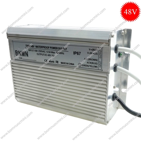 Nguồn Chống Nước 48V 720W Sử Dụng Cho 2 Vỉ (Loại 250W)