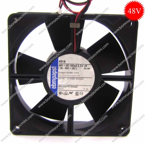 Quạt tản nhiệt EBMPast 48V 5W 0.12A 4318 120x120x32mm | Fan 12032 48V | Quạt 12032 48V