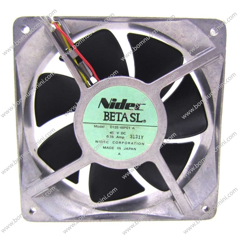 Quạt tản nhiệt 48V 0.16A 120x120x38 D12E-48PS1 | Fan 12038 48V | Quạt 12038 48V