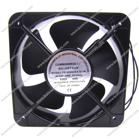 Quạt tản nhiệt 220V 0.43A 200x200x60mm | Fan 20060 220V | Quạt 20060 220V