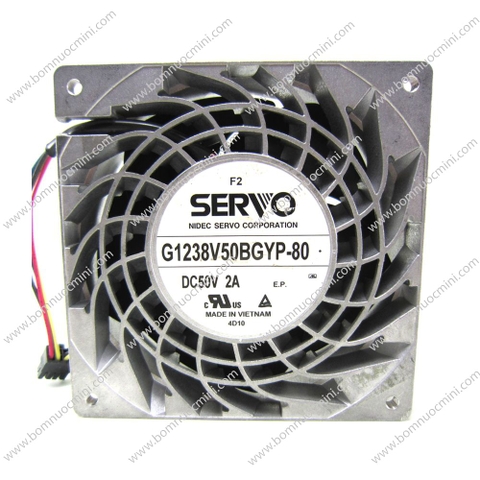 Quạt Nidec Servo G1238V50BGYP-80 120x120x38mm 48V 2A Nhôm | Fan 12038 48V | Quạt 12038 48V