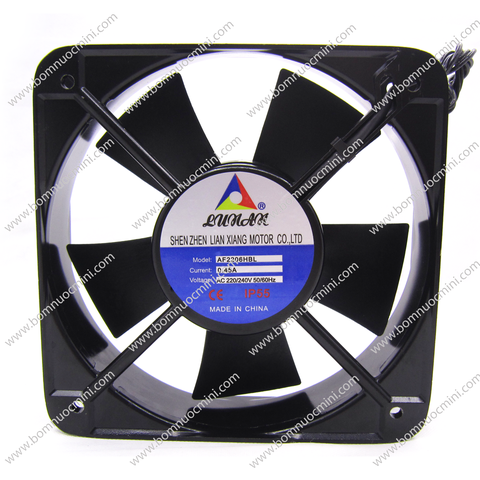 Quạt Tản Nhiệt 220v 0.45A LUNAN 200x200x60mm | Fan 20060 220V | Quạt 20060 220V  | Quạt Lunan AF2206HBL