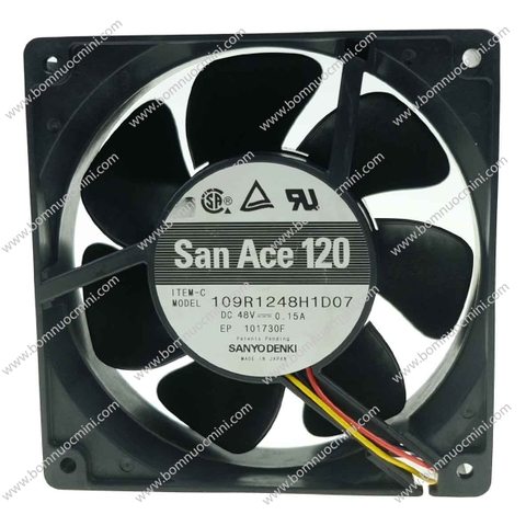 Quạt Tản Nhiệt SANACE 48V 0,15A 120x120x38mm 109R1248H1D07 | Fan 12038 48V | Quạt 12038 48V