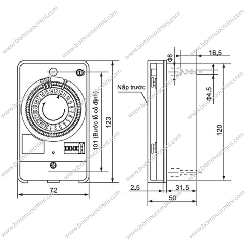 timer hẹn giờ panasonic