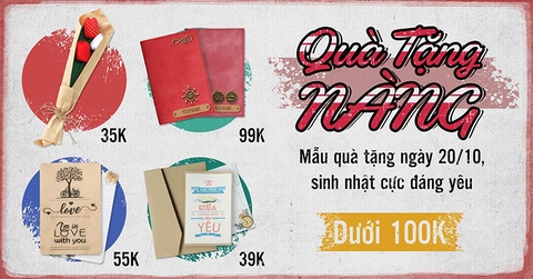 Các mẫu quà tặng dưới 100k tặng bạn gái ngày 20/10, 8,3 sinh nhật cực đáng yêu