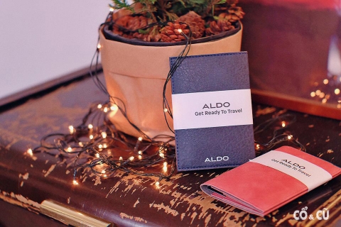 Ví Đựng Passport Cover Dập Nổi Logo Thương Hiệu ALDO