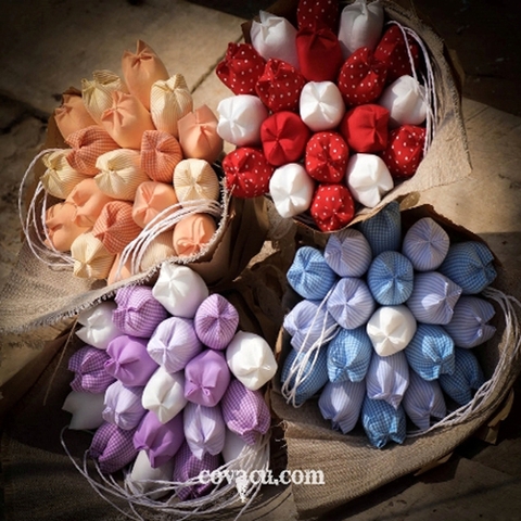 Hoa Tulip Handmade Vải