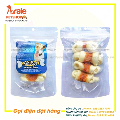 XƯƠNG GẶM DA BÒ CHO CHÓ VỊ SỮA 903