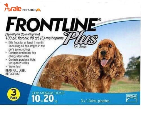 THUỐC NHỎ GÁY FRONTLINE TRỊ VE RẬN CHO CHÓ 10 - 20KG