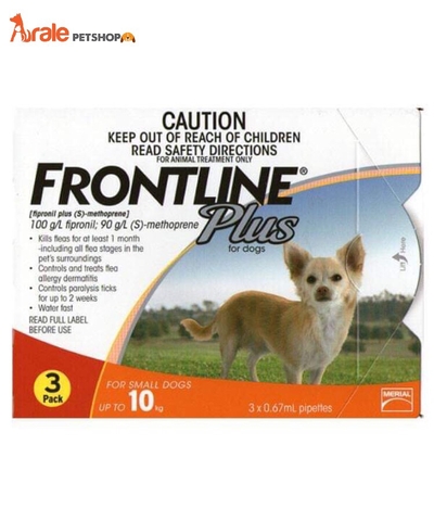 THUỐC NHỎ GÁY FRONTLINE TRỊ VE RẬN CHO CHÓ DƯỚI 10KG