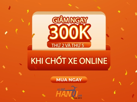 HOT DEAL: Tặng ngay 300k tiền mặt khi mua xe đạp