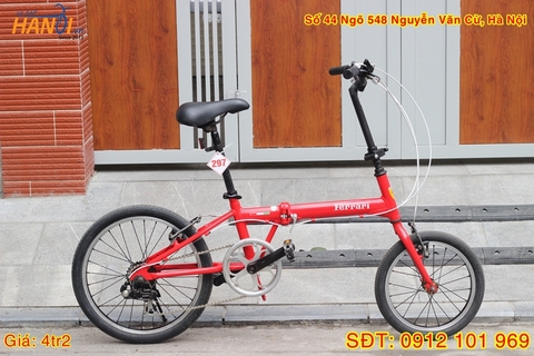 Xe đạp trẻ em gấp Nhật bãi Ferrari