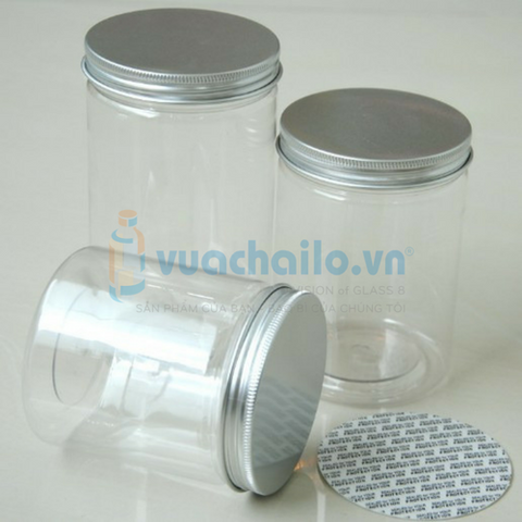 Hũ Nhựa Pet Nắp Nhôm 500ml