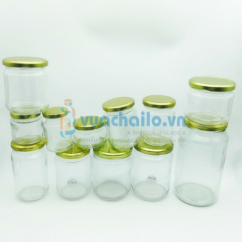 Hũ Thủy Tinh Dáng Tròn 25ml 35ml 100ml