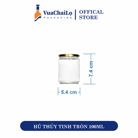 Hũ Thủy Tinh Tròn 100ml