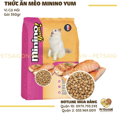 Thức Ăn Minino Yum Cho Mèo Vị Cá Hồi PETSAIGON