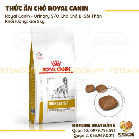 Thức ăn Royal Canin - Urinary S/O Cho Chó Bị Sỏi Thận Petsaigon