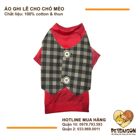 Áo Cho Chó Mèo Kiểu Ghi Lê