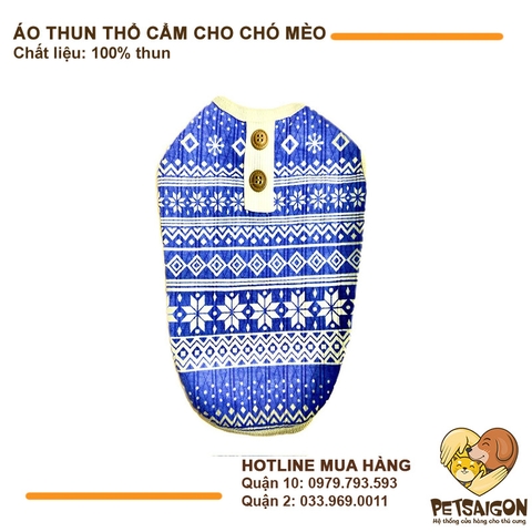 Áo Cho Chó Mèo Họa Tiết Thổ Cẩm