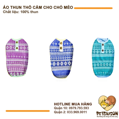 Áo Cho Chó Mèo Họa Tiết Thổ Cẩm