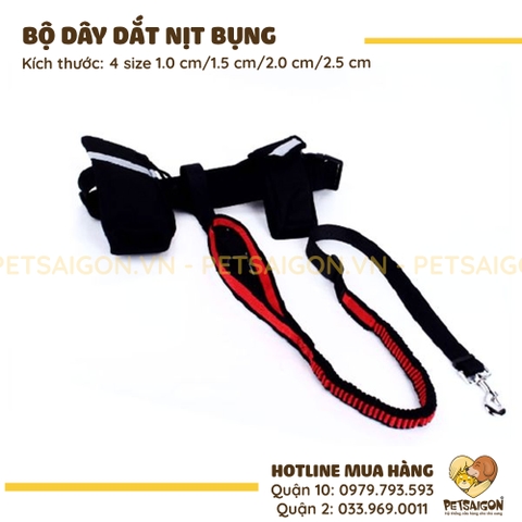 Dây Dắt Cho Chó Kèm Đai Lưng Cho Chủ