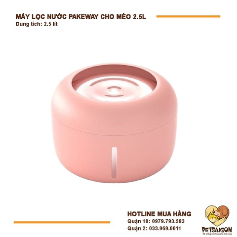 Máy Lọc Nước Cho Chó Mèo PAKEWAY 2.5L