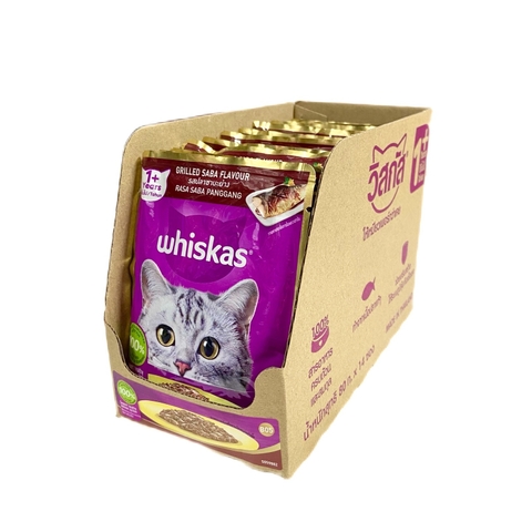 Pate Cho Mèo Whiskas Dạng Gói 80G