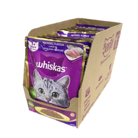 Pate Cho Mèo Whiskas Dạng Gói 80G