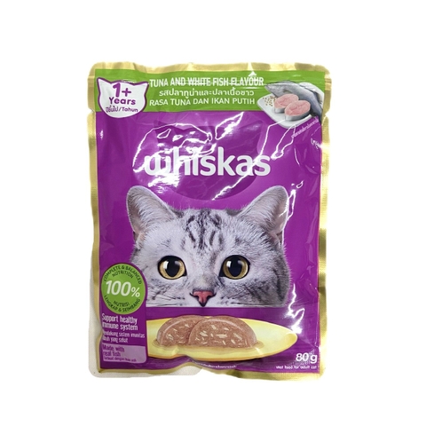 Pate Cho Mèo Whiskas Dạng Gói 80G