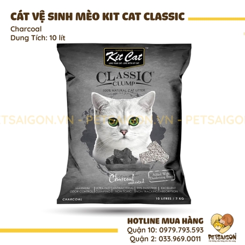 Cát Vệ Sinh Cho Mèo KitCat Clumping Vón Cục Gói 10L