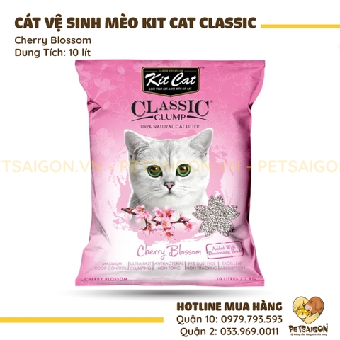 Cát Vệ Sinh Cho Mèo KitCat Clumping Vón Cục Gói 10L