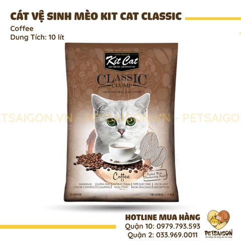 Cát Vệ Sinh Cho Mèo KitCat Clumping Vón Cục Gói 10L