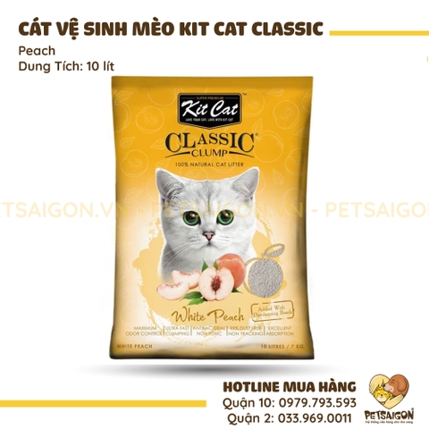Cát Vệ Sinh Cho Mèo KitCat Clumping Vón Cục Gói 10L