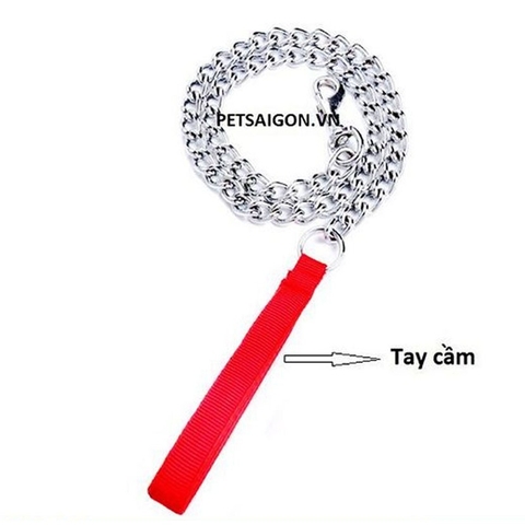 Dây Dắt Cho Chó Mèo Bằng Xích Có Tay Cầm