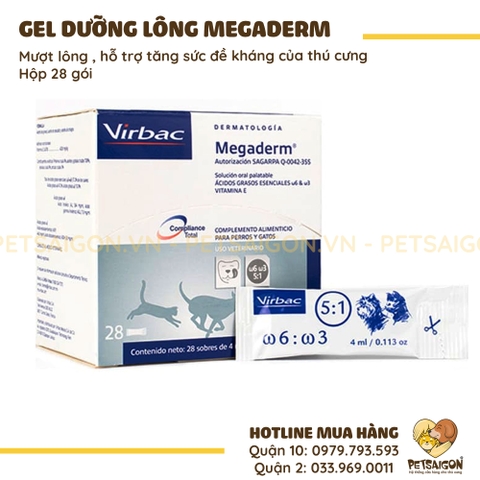 Gel Ăn Dưỡng Lông Cho Chó Mèo Megaderm