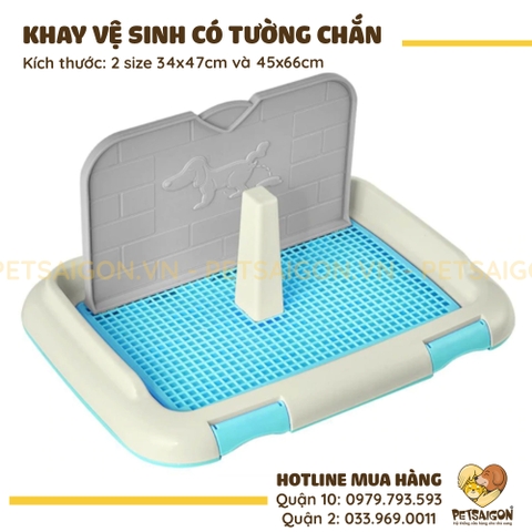Khay Vệ Sinh Cho Chó Có Tường Chắn