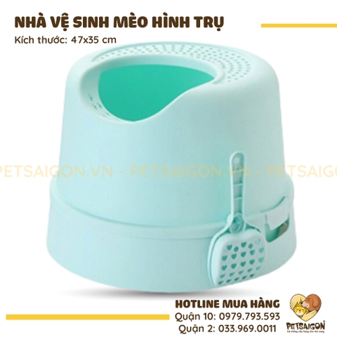 Nhà Vệ Sinh Hình Trụ Cho Mèo